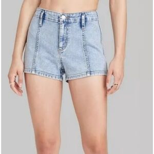 Wild Fable Super High Rise Jean shorts Light Wash Size 14